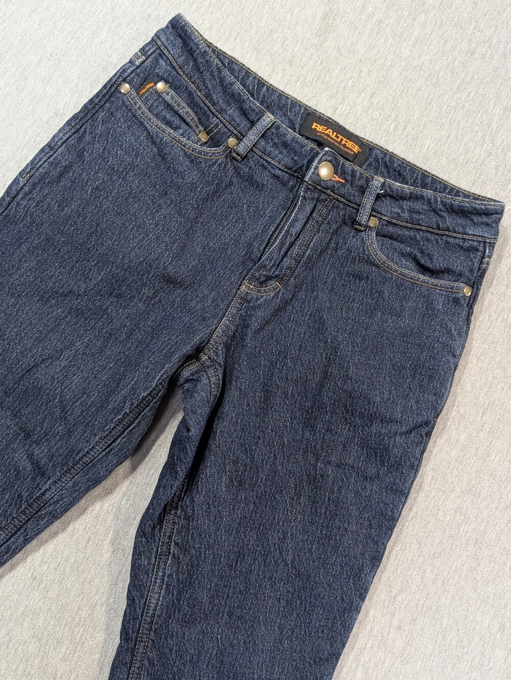Realtree Flannel Lined Jeans Men's 30 X 30 Dark Wash Blue